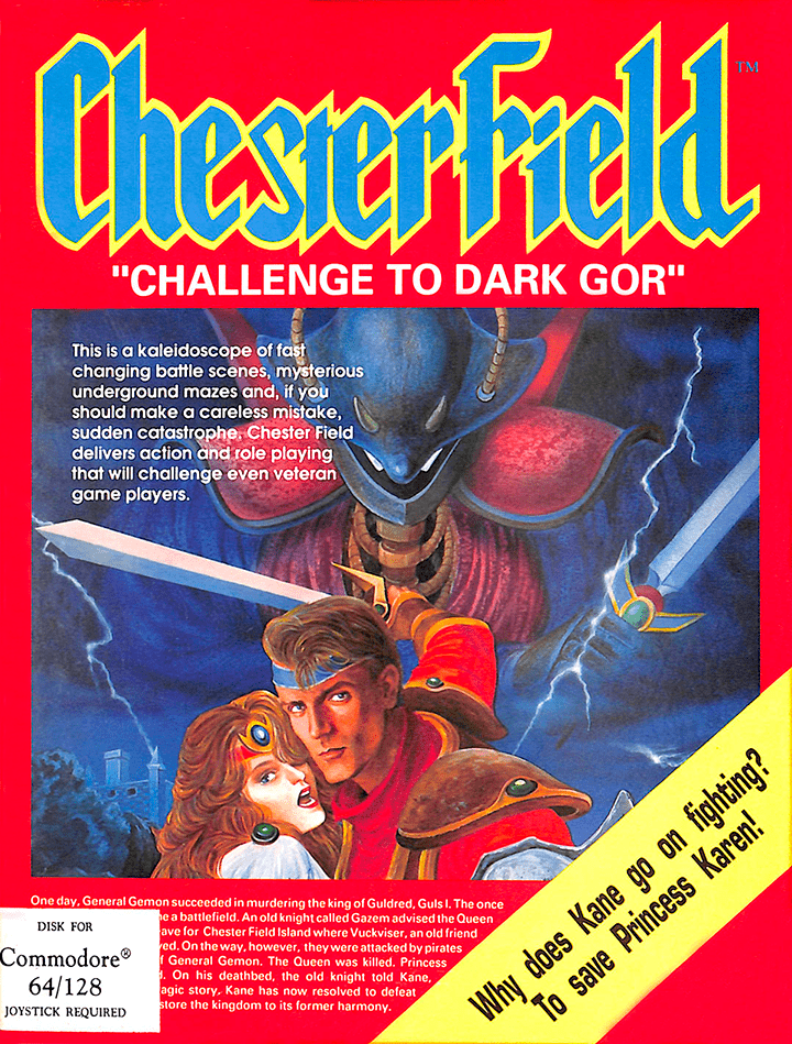 Chesterfield box art for Commodore 64